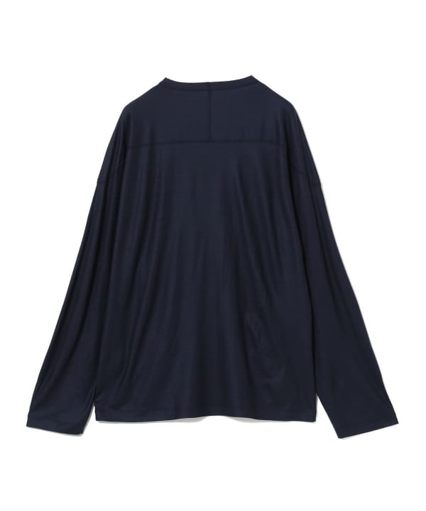 Teddy Wool Jersey Longsleeve Tee NAVY
