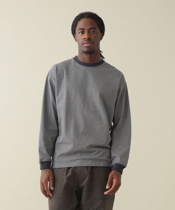 Hawkinson Stripe Longsleeve Tee Model : H185 (cm)　Size : L