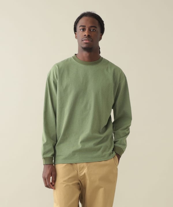 Hawkinson Stripe Longsleeve Tee Model : H185 (cm)　Size : L