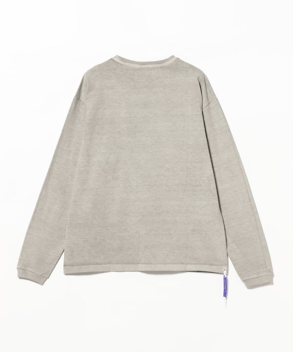 【EXCLUSIVE】CAL O LINE / Pigment Dye Indian Beads pocket Long Sleeve Tee