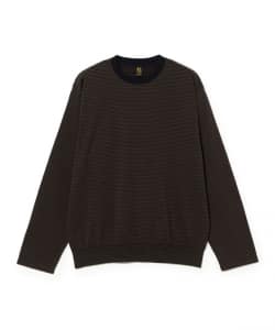 BATONER / BLOUSING CREW NECK LONG SLEEVE T-SHIRT