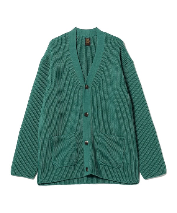 BATONOER Rib Cardigan バトナー カーディガン定価33000円 - トップス