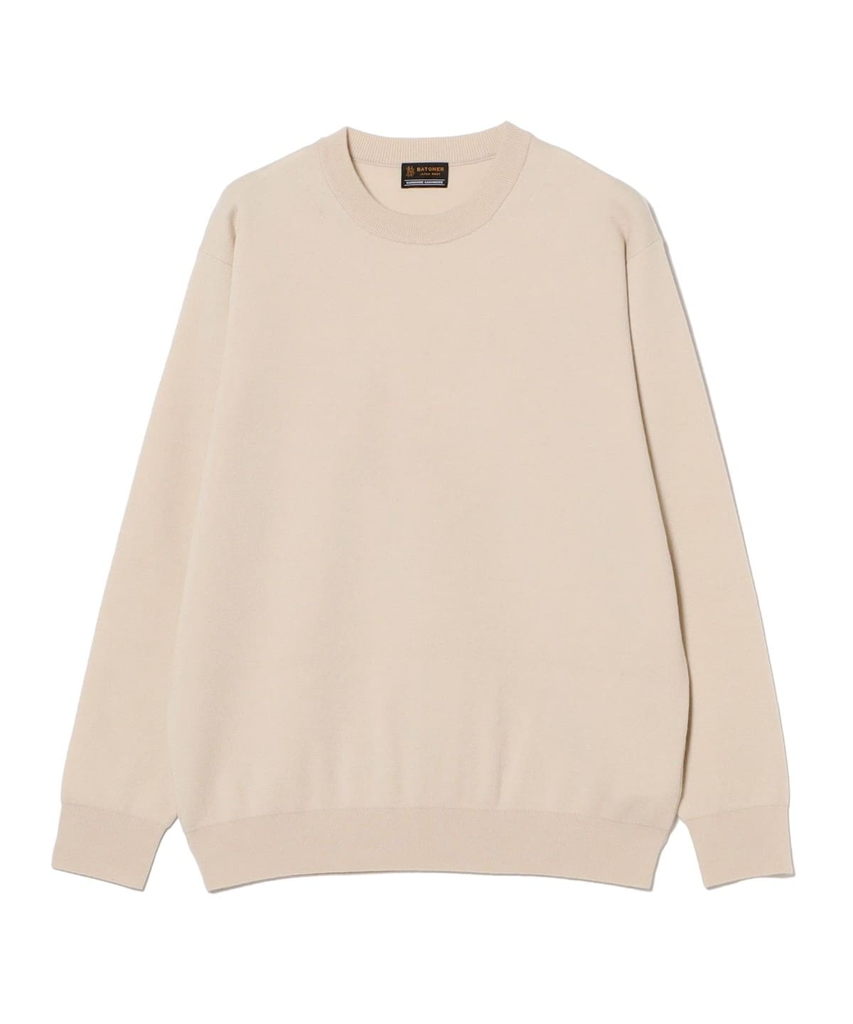 BATONER バトナー / SUNSHINE CASHMERE CREW NECK トップス MEN NATURAL 2