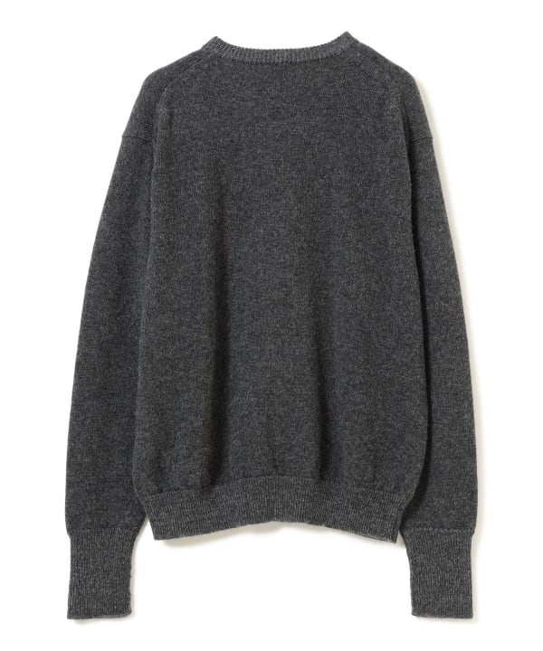 【+10%ポイントUP】【EXCLUSIVE】BATONER / BABY ALPAKA KURUMI TENJIKU V-NECK