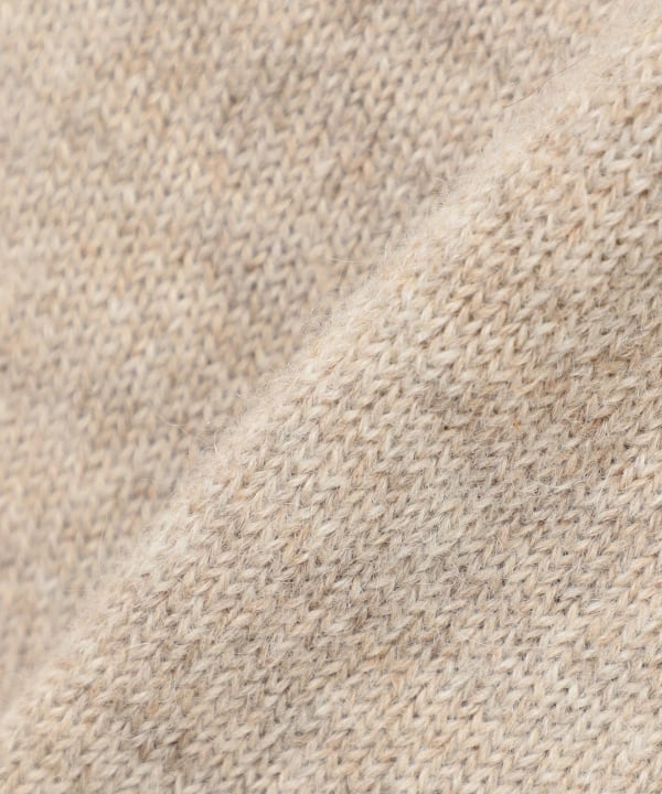 【+10%ポイントUP】【EXCLUSIVE】BATONER / BABY ALPAKA KURUMI TENJIKU V-NECK