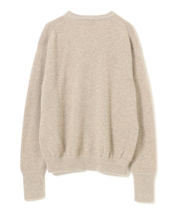 【+10%ポイントUP】【EXCLUSIVE】BATONER / BABY ALPAKA KURUMI TENJIKU V-NECK