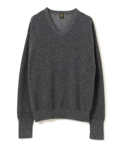【+10%ポイントUP】【EXCLUSIVE】BATONER / BABY ALPAKA KURUMI TENJIKU V-NECK