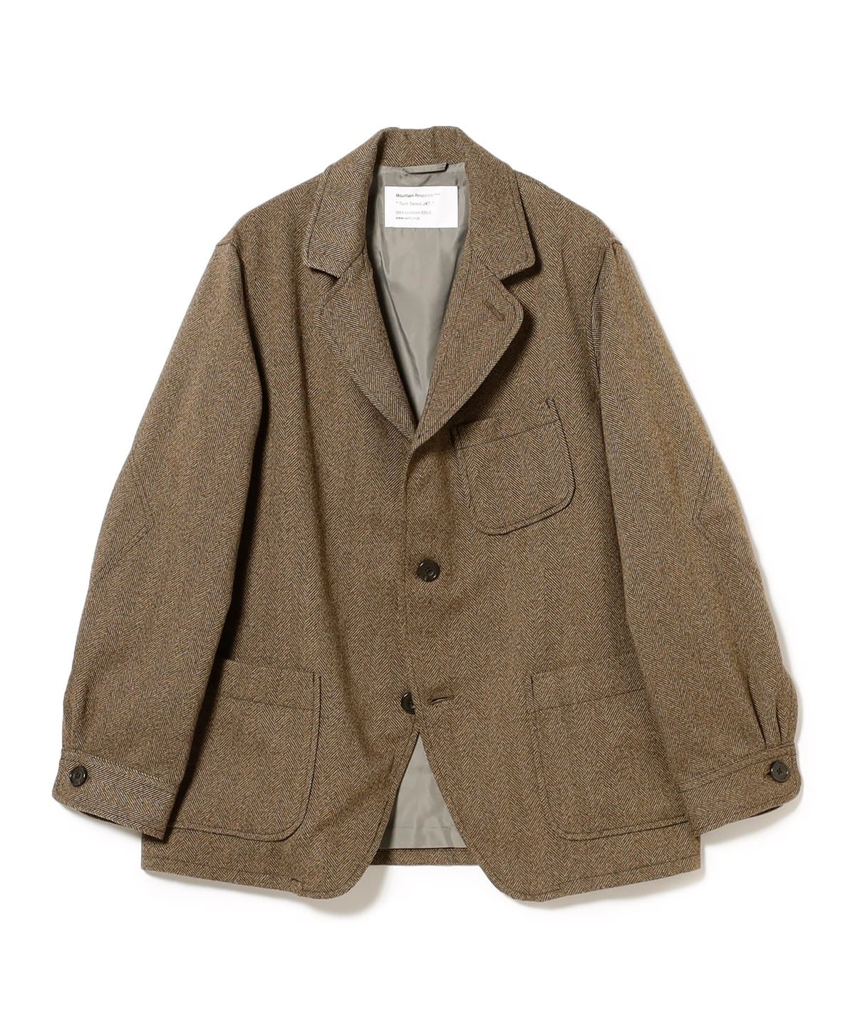 【EXCLUSIVE】MOUNTAIN RESEARCH マウンテンリサーチ / TechTweed Jacket ジャケット MEN LIGHT BROWN HERRINGBONE S 【EXCLUSIVE】MOUNTAIN RESEARCH マウンテンリサーチ / TechTweed Jacket ジャケット MEN LIGHT BROWN HERRINGBONE S