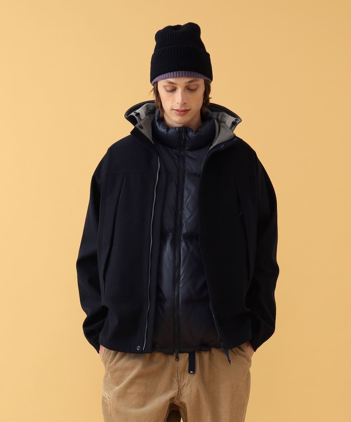 Willis Hooded Jacket ブルゾン MEN NAVY XL Willis Hooded Jacket ブルゾン MEN NAVY XL
