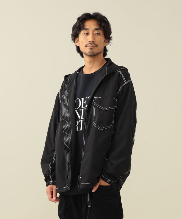 beams ビームス PILGRIMピルグリムジップ ナイロンパーカー アウター Pilgrim Surf+Supply（ピルグリム サーフ+サプライ）Russel Zip