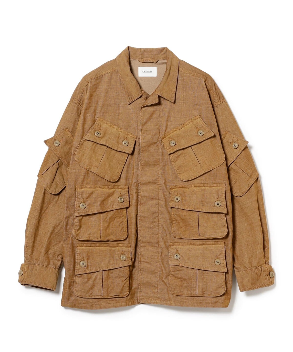 【EXCLUSIVE】CAL O LINE キャル・オー・ライン / Cord Fatigue ブルゾン MEN BEIGE XL 【EXCLUSIVE】CAL O LINE キャル・オー・ライン / Cord Fatigue ブルゾン MEN BEIGE XL