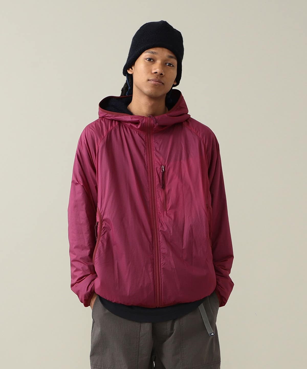 Dorsett Alpha Hooded Jacket ブルゾン MEN BERRY M Dorsett Alpha Hooded Jacket ブルゾン MEN BERRY M