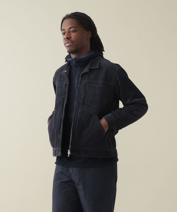 【+10%ポイントUP】Max Cord Trucker Jacket Model : H185 (cm)　Size : L