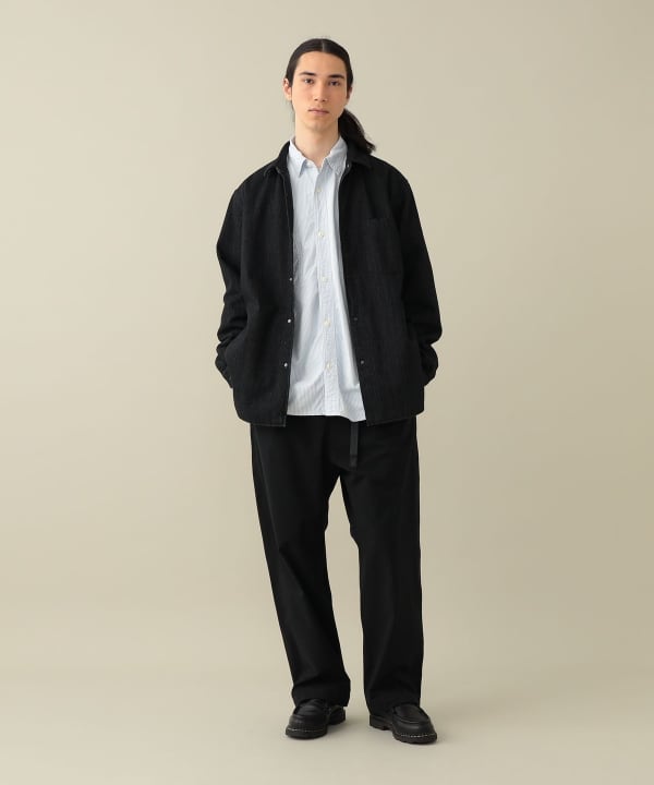 【EXCLUSIVE】nanamica / Denim Insulation Shirt Jacket Model : H182 (cm)　Size : L