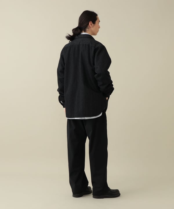 【EXCLUSIVE】nanamica / Denim Insulation Shirt Jacket Model : H182 (cm)　Size : L