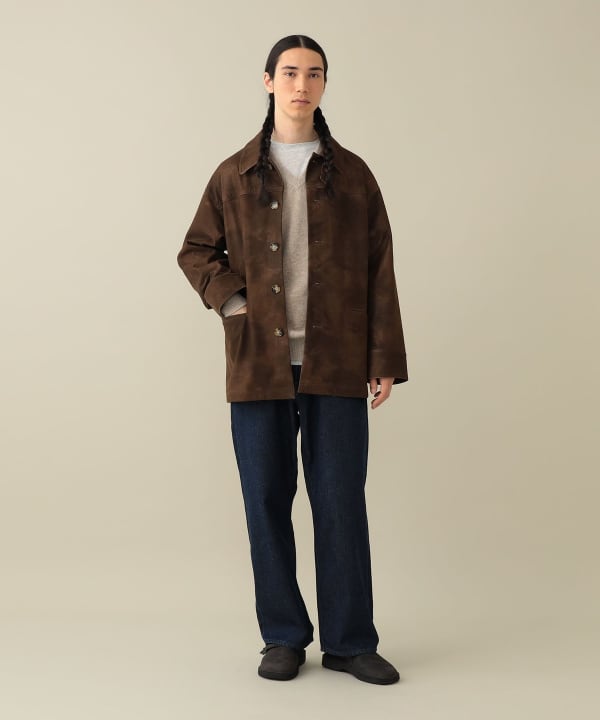 【+10%ポイントUP】【EXCLUSIVE】Uhr / Alternative Suede Car Coat Model : H182 (cm)　Size : L