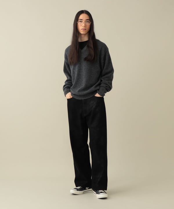 【EXCLUSIVE】Uhr / Alternative Suede 5-Pocket Pants Model : H182 (cm)　Size : L