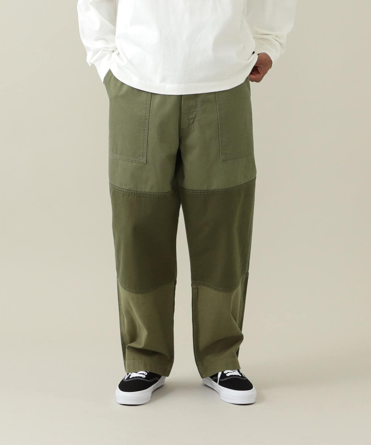 【美品】pilgrim surf+supply ピルグリム パンツ カーキ Ｌ Pilgrim Surf+Supply（ピルグリム サーフ+サプライ）Kim Easy