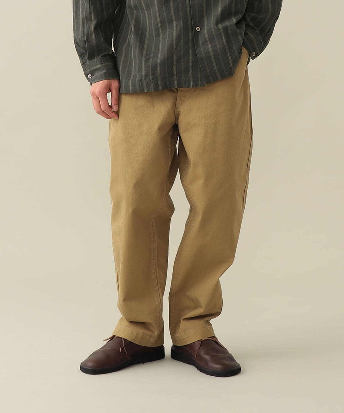 Pilgrim Surf+Supply ピルグリム サーフ+サプライ 23SS Kali Work Pants コットンリネンヘリンボーン ワークパンツ 37-24-0311-874 2 MUSTARD BEAMS ボトムス【中古】【Pilgrim Surf+Supply】 Pilgrim Surf+Supply ピルグリム 23SS Kali Work Pants コットンリネン