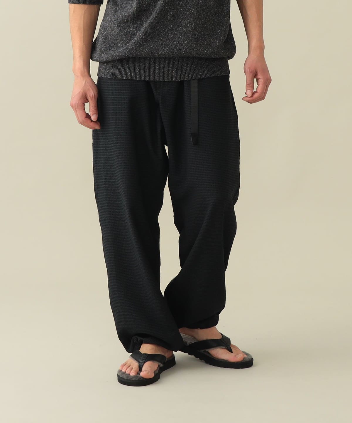 �yEXCLUSIVE�z�qMEN�rGramicci / DotAir Check Wide Pants �p���c MEN BLACK XL