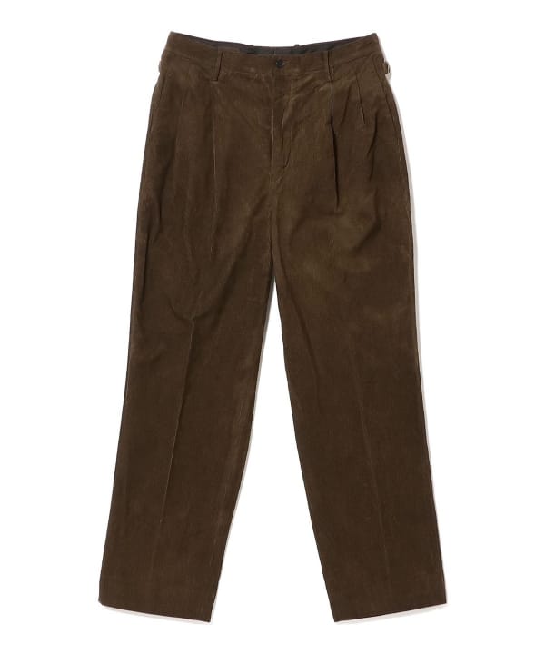 KAPTAIN SUNSHINE / Corduroy Mud-dyed Shoecut Slacks