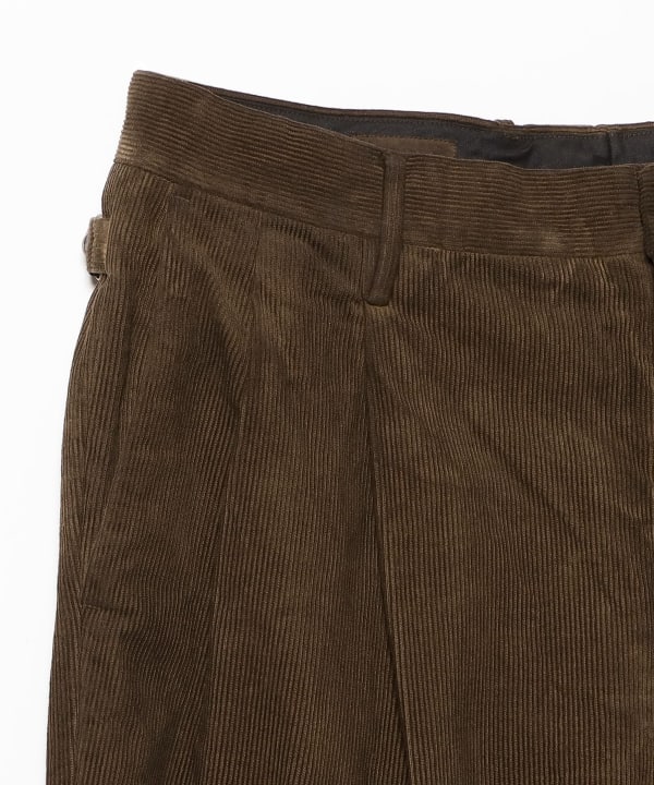 KAPTAIN SUNSHINE / Corduroy Mud-dyed Shoecut Slacks