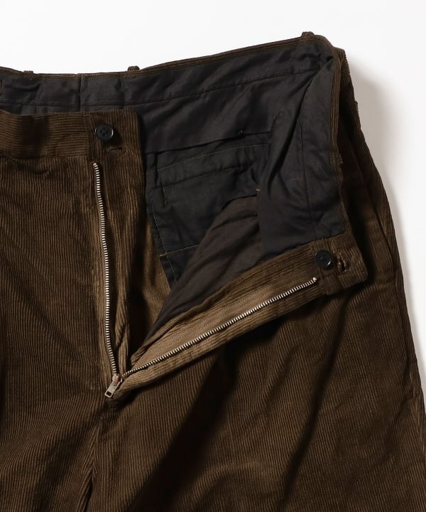 KAPTAIN SUNSHINE / Corduroy Mud-dyed Shoecut Slacks