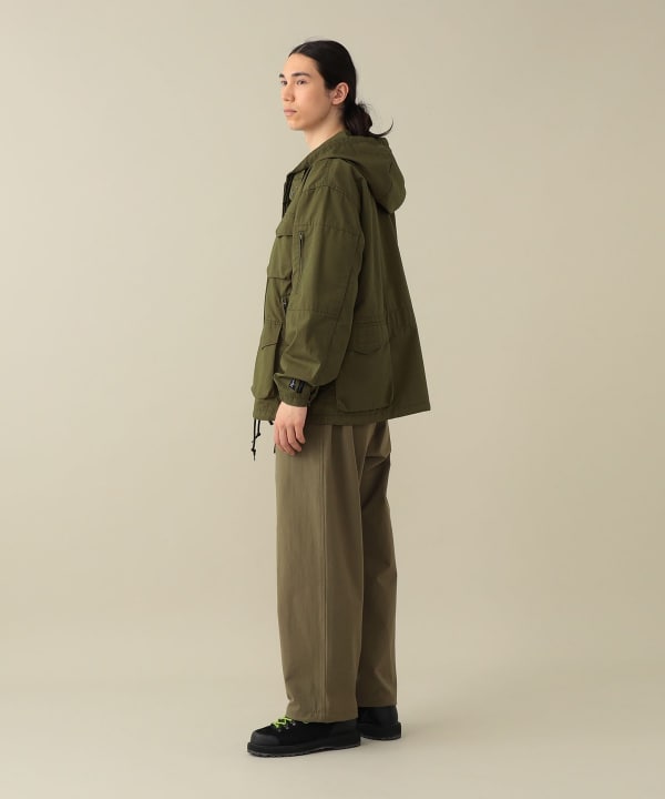 【+10%ポイントUP】【EXCLUSIVE】〈MEN〉Gramicci / Nylon Cotton Taslan Oxford Wide Pants Model : H182 (cm)　Size : L