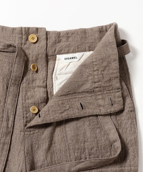 DIGAWEL / Puckering high-waisted pants