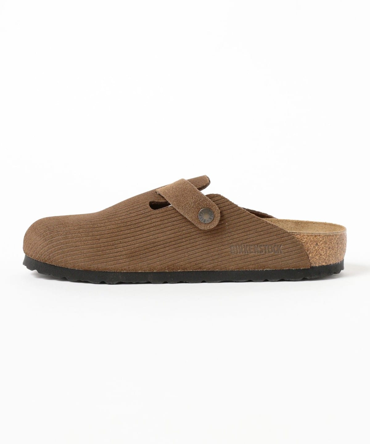 BIRKENSTOCK Boston Corduroy サンダル Boston Suede Leather Embossed Corduroy Sienna Red | BIRKENSTOCK