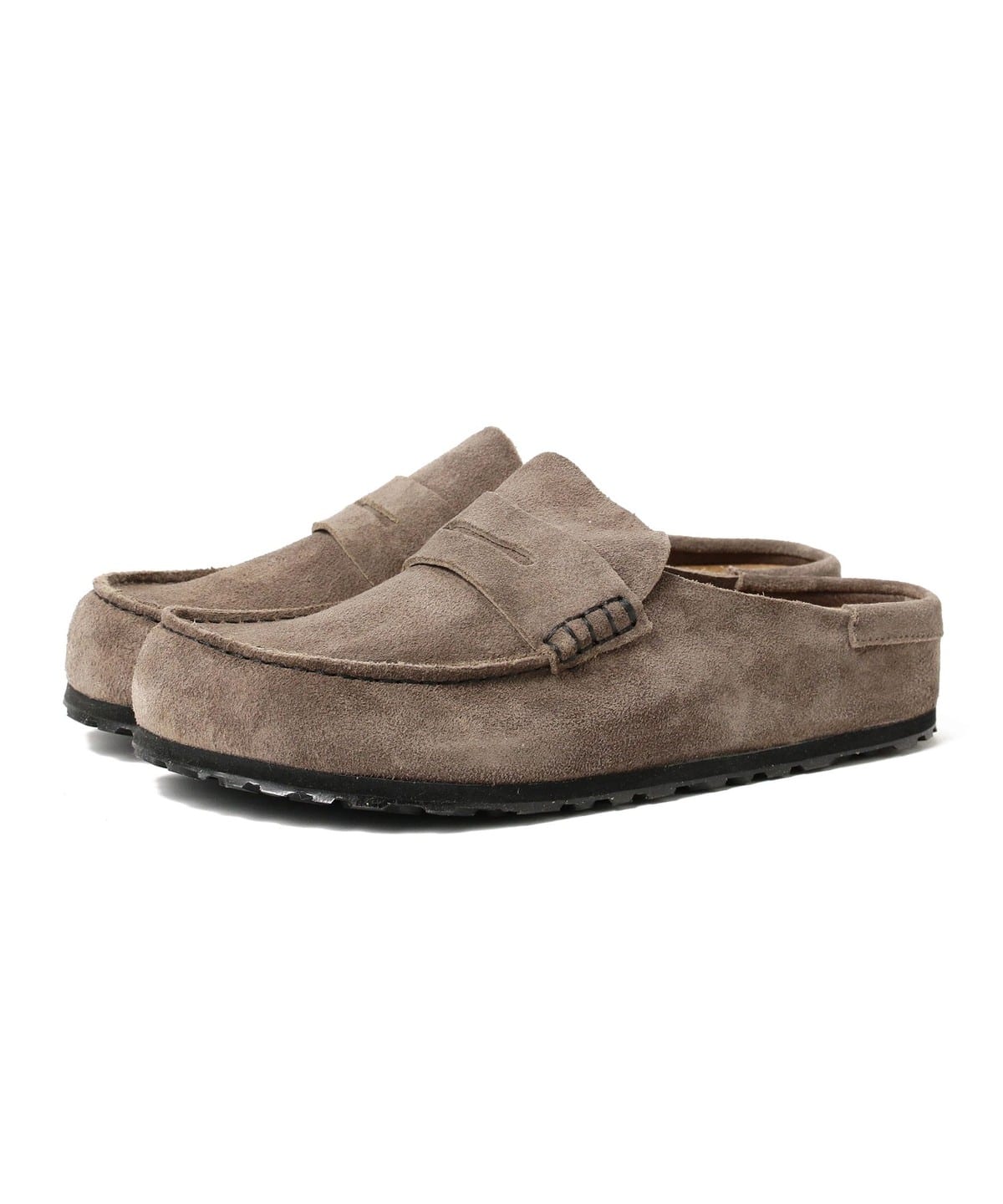 BIRKENSTOCK ビルケンシュトック / Naples Wrapped Suede Leather - Concrete Grey シューズ MEN Concrete Gray 39 BIRKENSTOCK ビルケンシュトック / Naples Wrapped Suede Leather - Concrete Grey シューズ MEN Concrete Gray 39
