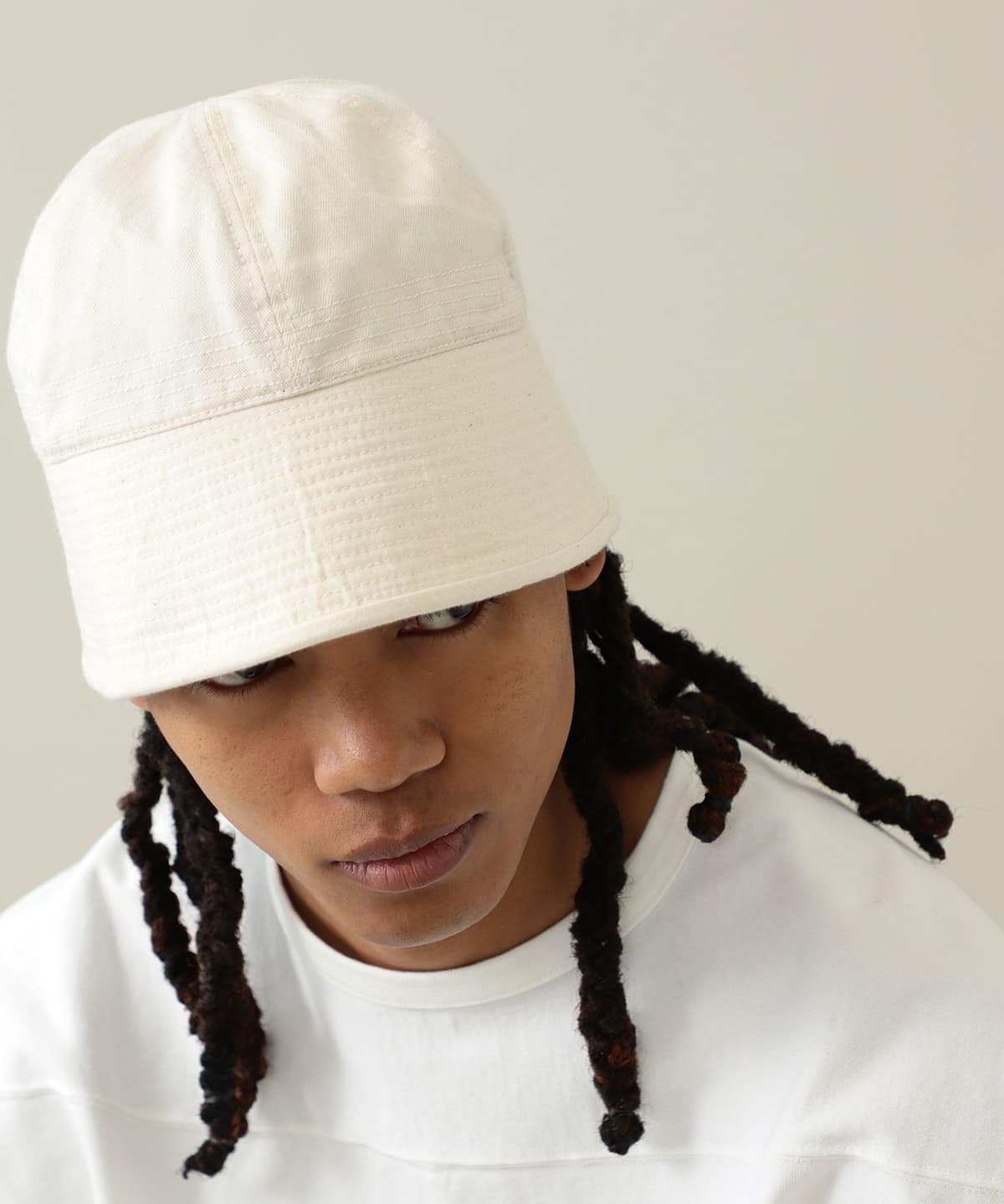 Patchwork Sailor Hat 帽子 MEN NATURAL ONE SIZE Patchwork Sailor Hat 帽子 MEN NATURAL ONE SIZE