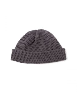 RTOTO / RECYCLED COTTON OPEN KNIT BEANIE