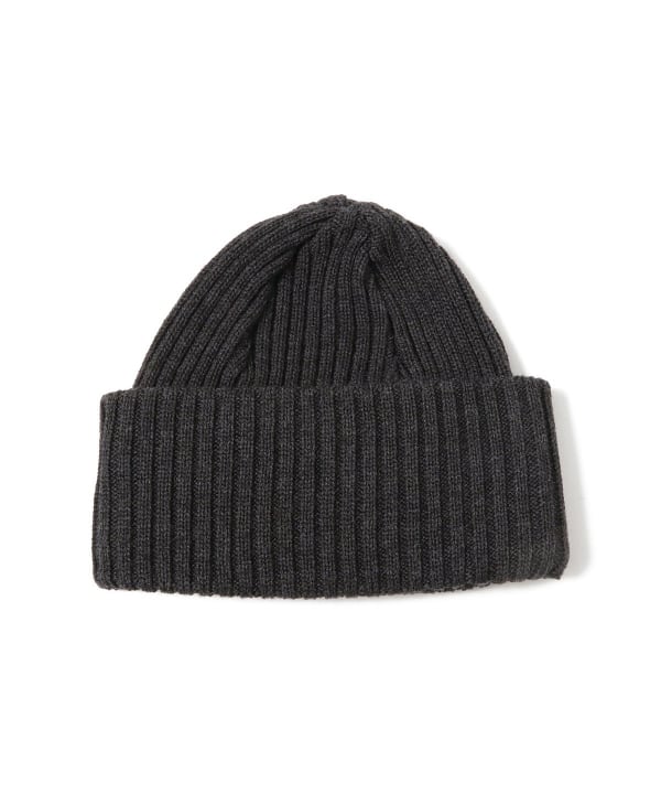 BATONER / SOLID WOOL SHORT KNIT CAP