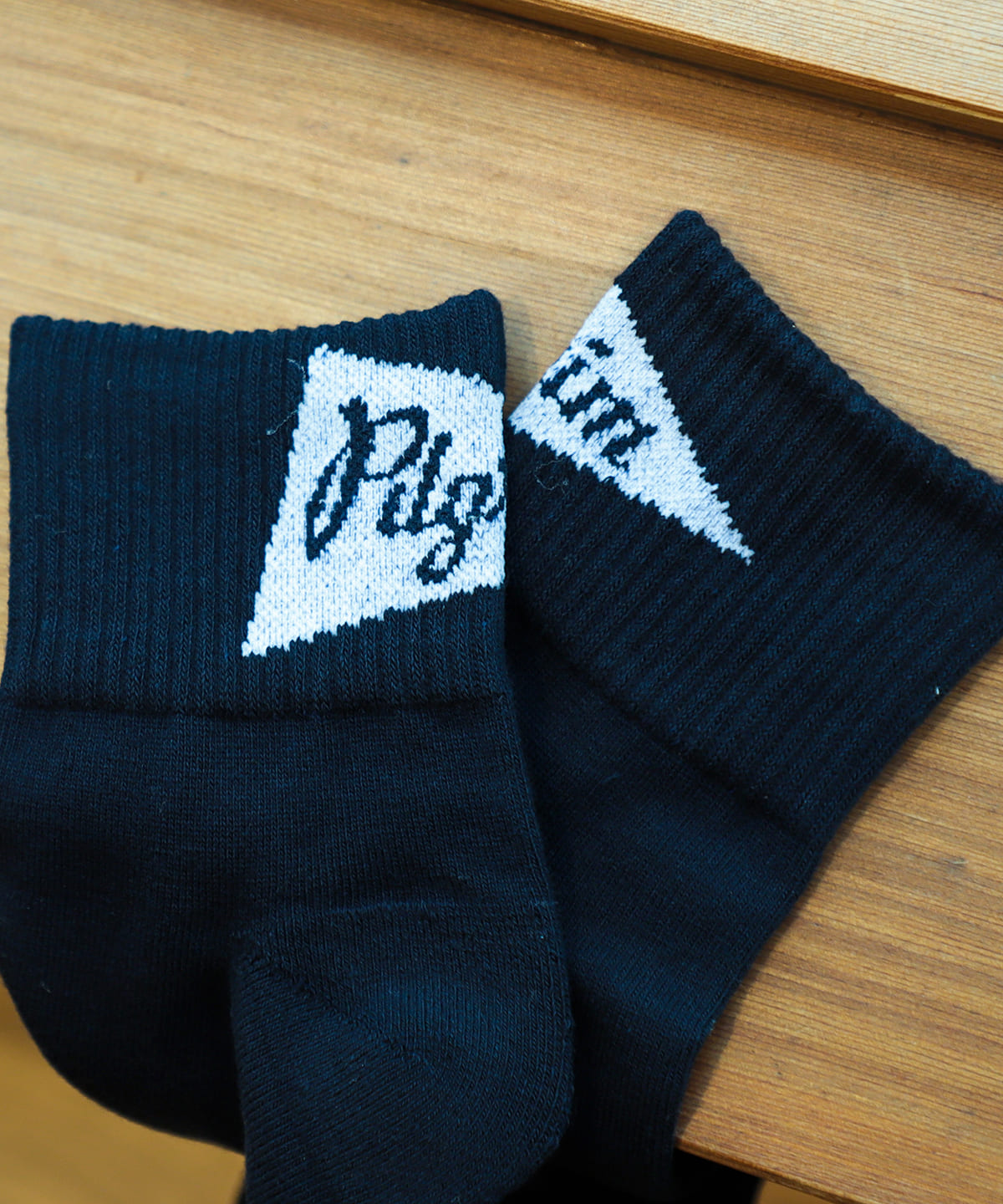 Back Flag 3/4Socks レッグウェア MEN NAVY ONE SIZE