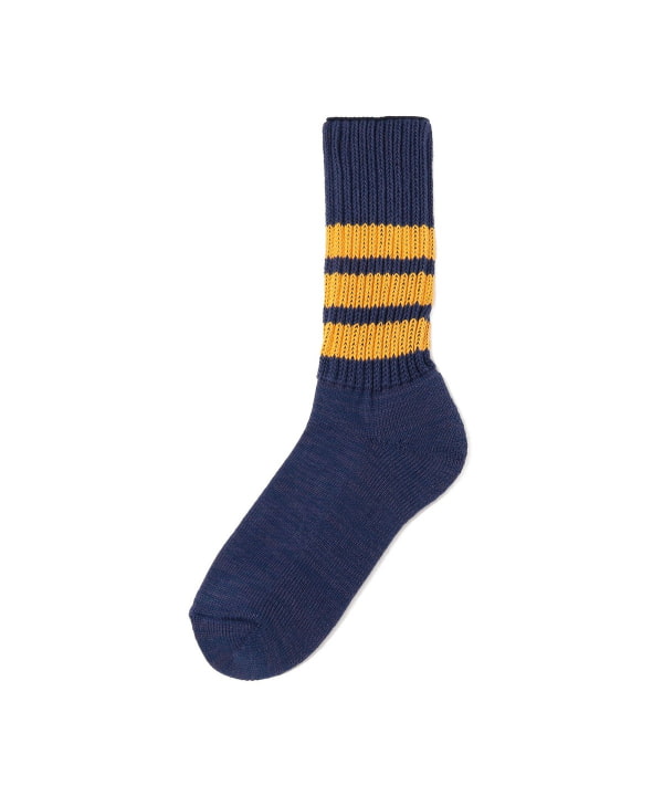 ROTOTO / COARSE RIBBED CREW SOCKS COLLEGE COLORS