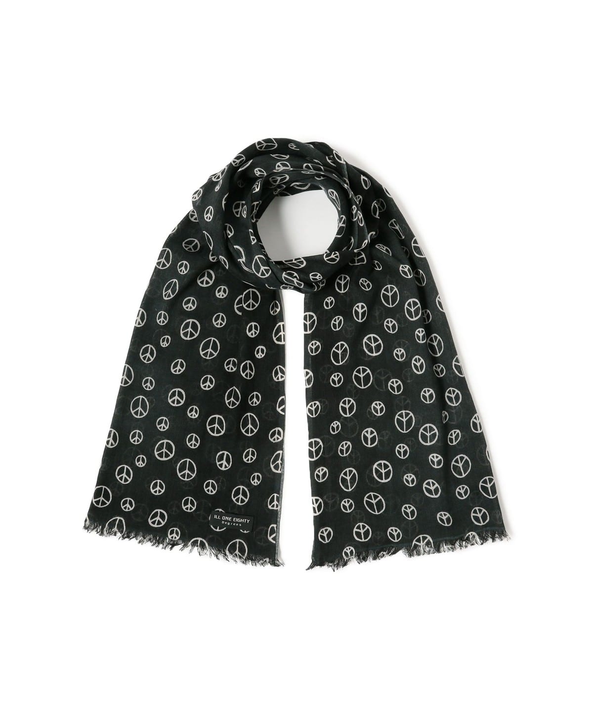Ill180° / PRINT STOLE ファッション雑貨 MEN BLACK ONE SIZE Ill180° / PRINT STOLE ファッション雑貨 MEN BLACK ONE SIZE