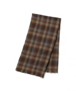 Wool Ombre Check Shawl