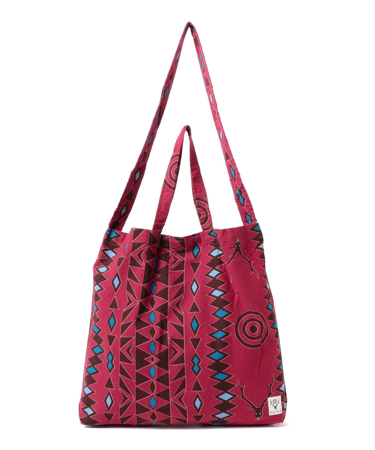 SOUTH2 WEST8 / Grocery Bag - Flannel Cloth / Print バッグ MEN Skull & Targe ONE SIZE