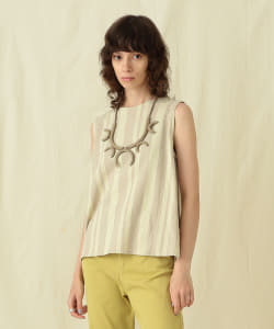 Pilgrim Surf+Supply / Zale Stripe Button Back Top