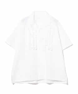 TOUJOURS / Open Color Short Sleeve Frill Shirt