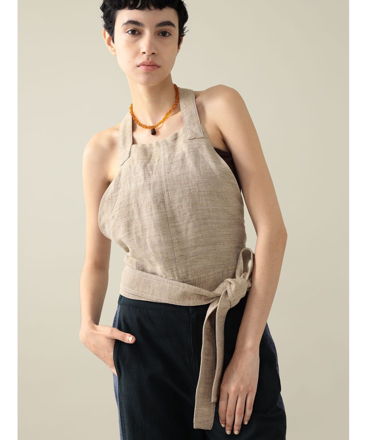 【EXCLUSIVE】SANA 1 in 75 / HolterTop シャツ・ブラウス WOMEN KHAKI ONE SIZE 【EXCLUSIVE】SANA 1 in 75 / HolterTop シャツ・ブラウス WOMEN KHAKI ONE SIZE