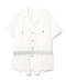 WHITE/INDIGO EMBROIDERY