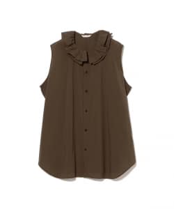 TOUJOURS / Ruffle Collar Sleeveless Shirt