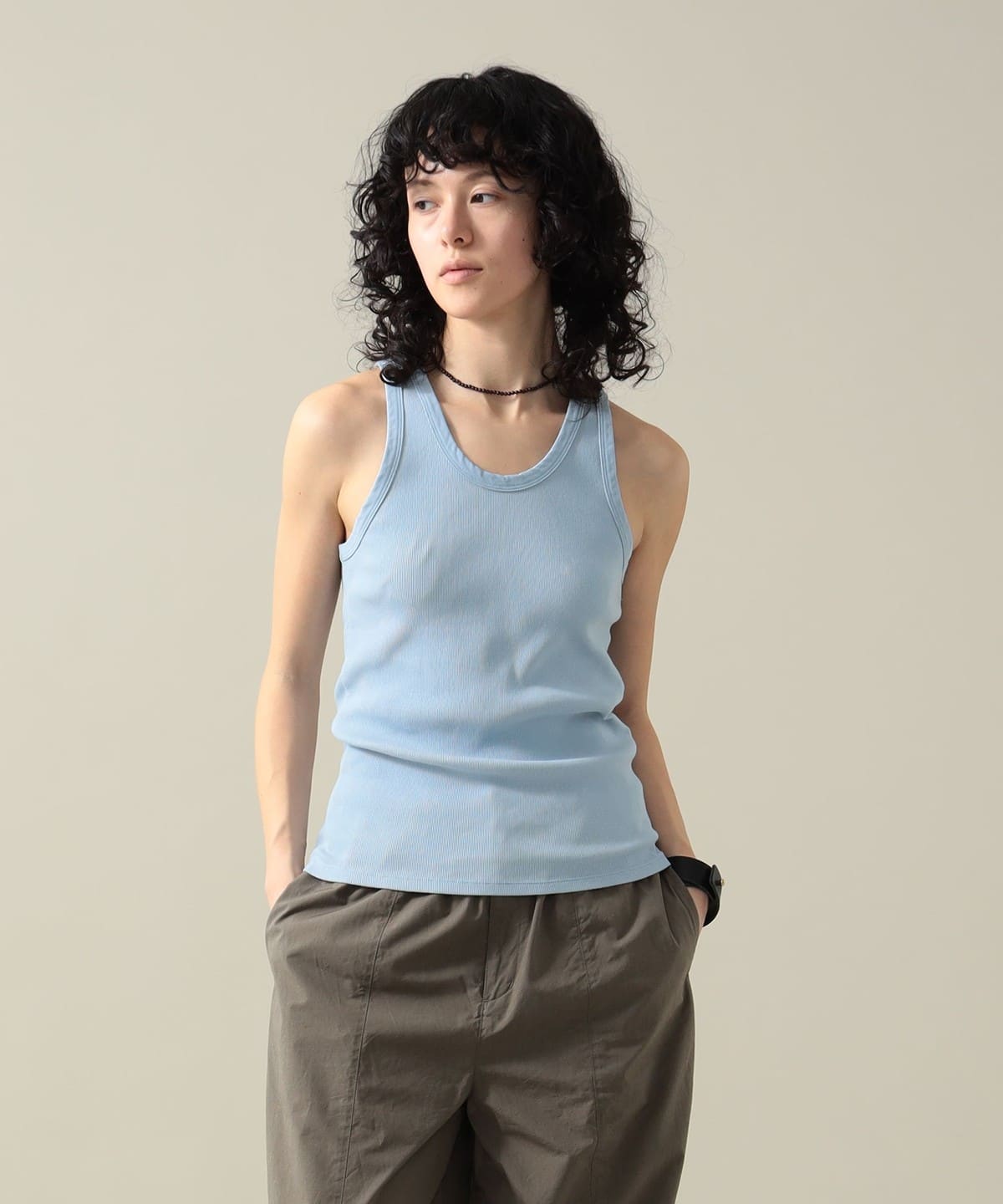 Ruby Rib Tank Tシャツ・カットソー WOMEN ICE BLUE 2 Ruby Rib Tank Tシャツ・カットソー WOMEN ICE BLUE 2