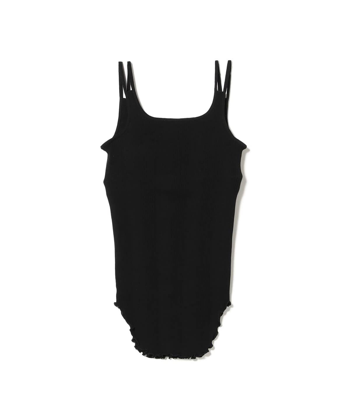 HAKUJI ハクジ / Rib Bra Tank top Tシャツ・カットソー WOMEN BLACK ONE SIZE HAKUJI ハクジ / Rib Bra Tank top Tシャツ・カットソー WOMEN BLACK ONE SIZE
