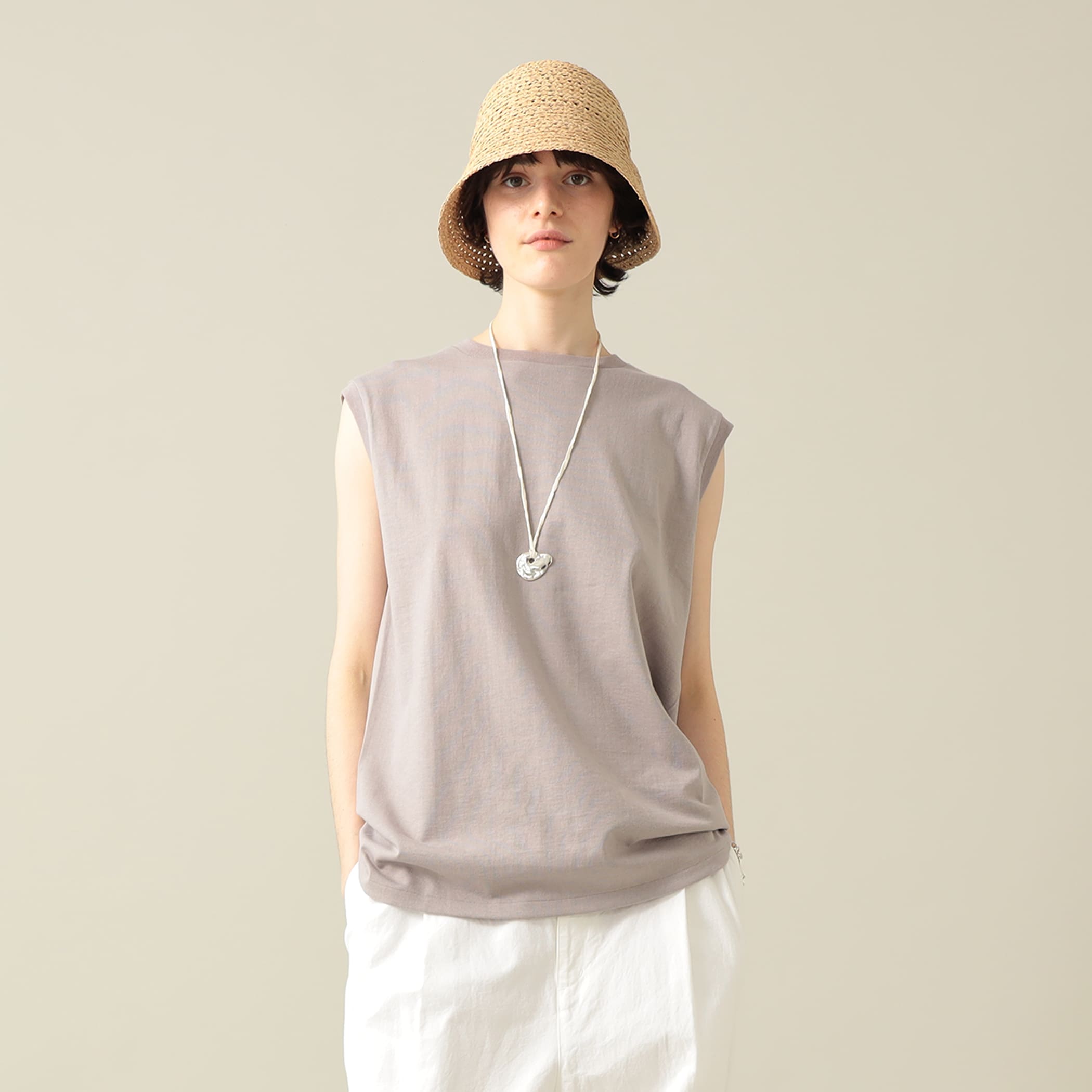 BATONER バトナー / MERIYASU NO SLEEVE Tシャツ・カットソー WOMEN TAUPE 1 BATONER バトナー / MERIYASU NO SLEEVE Tシャツ・カットソー WOMEN TAUPE 1