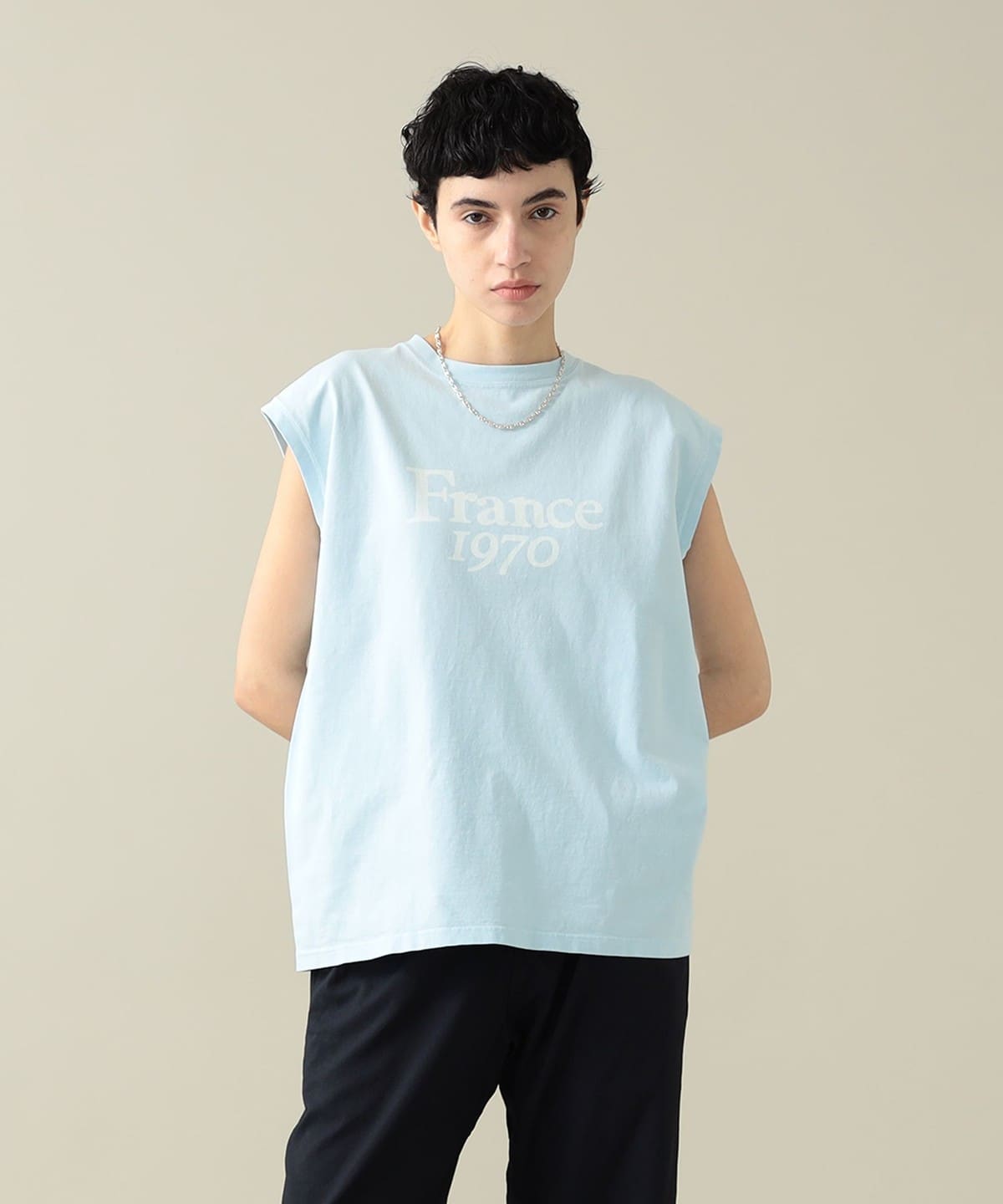 【WEB限定】REMI RELIFE / France1970 Tシャツ・カットソー WOMEN SAX M 【WEB限定】REMI RELIFE / France1970 Tシャツ・カットソー WOMEN SAX M