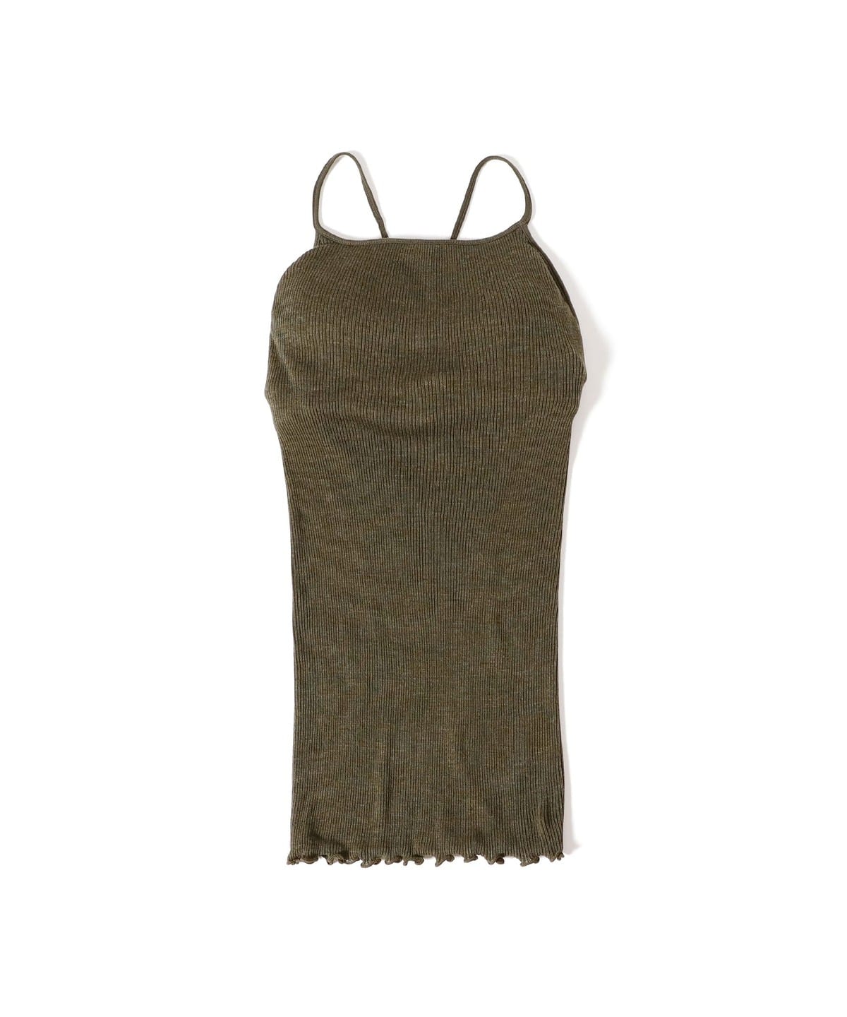 HAKUJI ハクジ / Wool rib bra camisole Tシャツ・カットソー WOMEN KHAKI ONE SIZE HAKUJI ハクジ / Wool rib bra camisole Tシャツ・カットソー WOMEN KHAKI ONE SIZE
