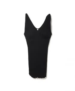 HAKUJI / Wool rib V-neck tanktop